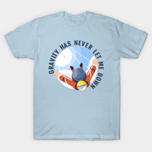 Skydiving, skydiver parachute, parachuting T-Shirt